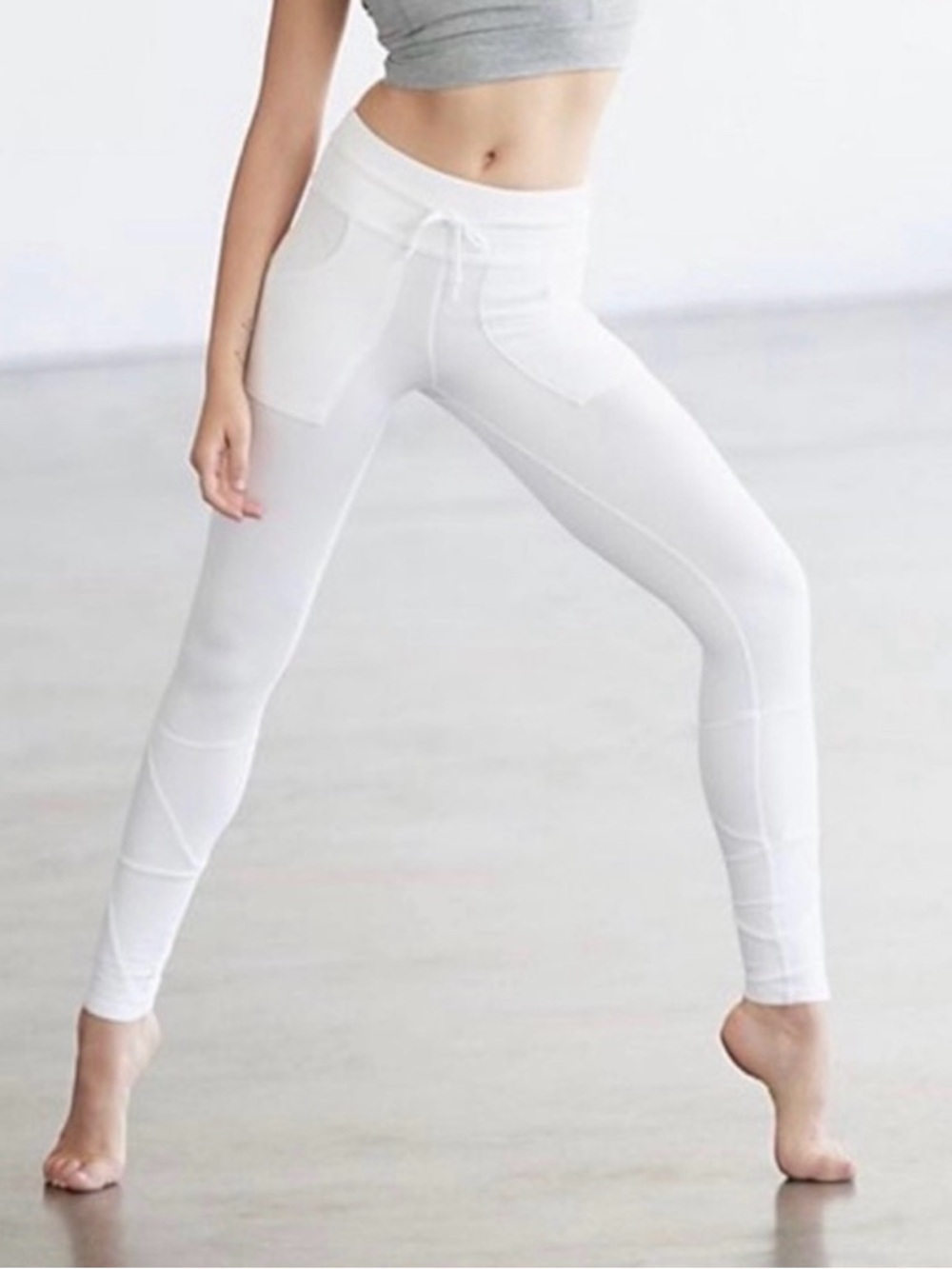 Free People Movement White Kyoto Leggings